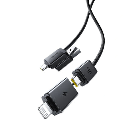 KABEL ALL IN ONE | 60CM | USB-C USB-A LIGHTNING