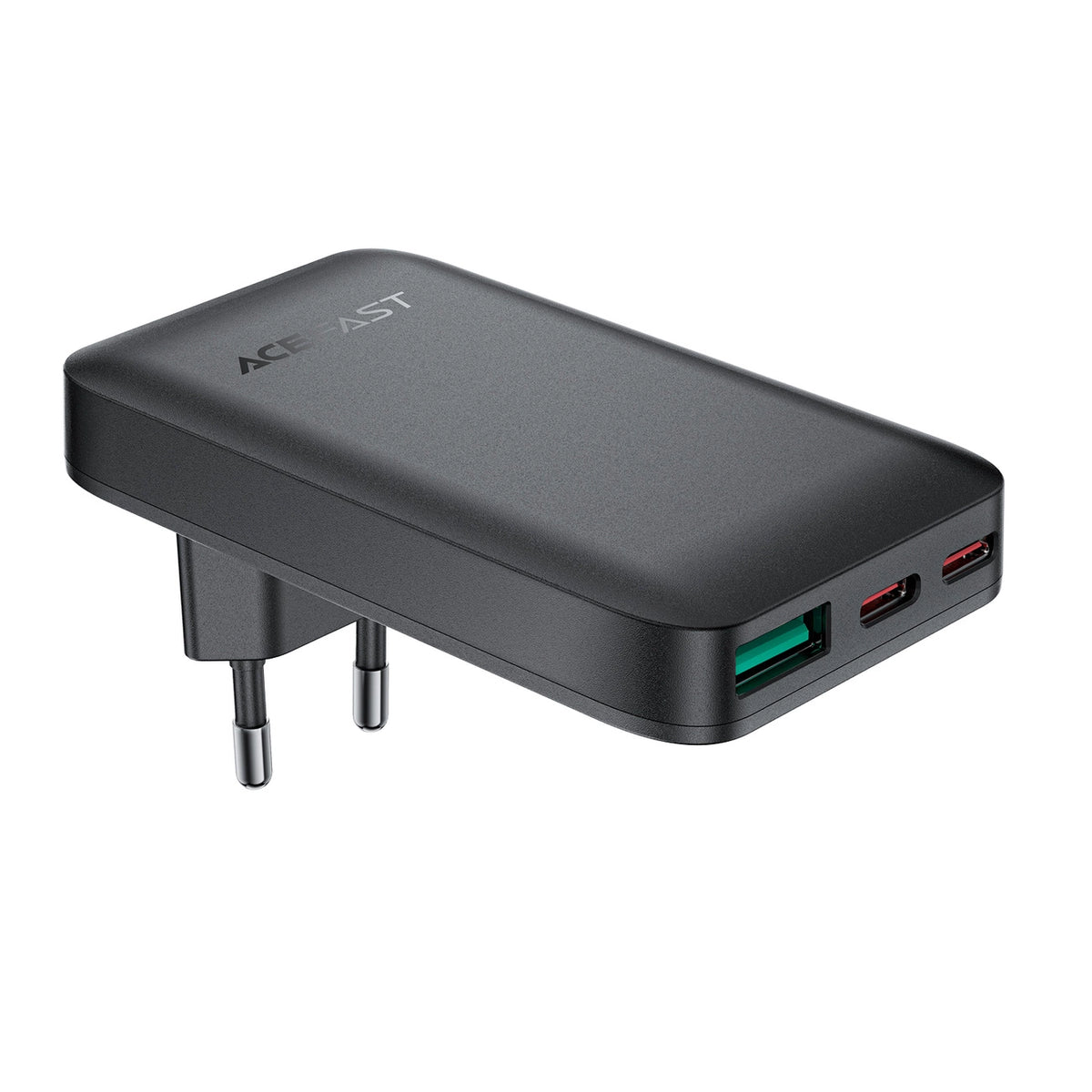 ŁADOWARKA PODRÓŻNA ULTRACIENKA | 65W | 2xUSB-C+USB-A